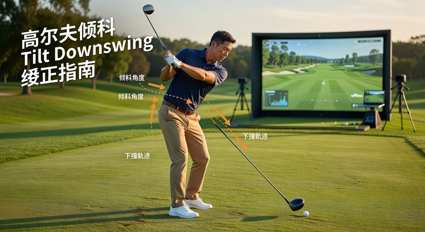 倾斜 Tilt Downswing 高尔夫下挥杆倾斜纠正技巧